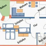 Nordseebrandung B1.4 Apartamento Cuxhaven