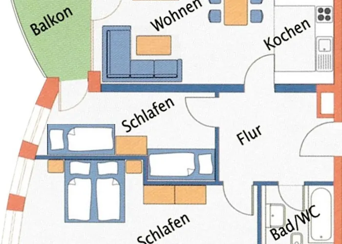 Nordseebrandung B1.4 Apartamento Cuxhaven